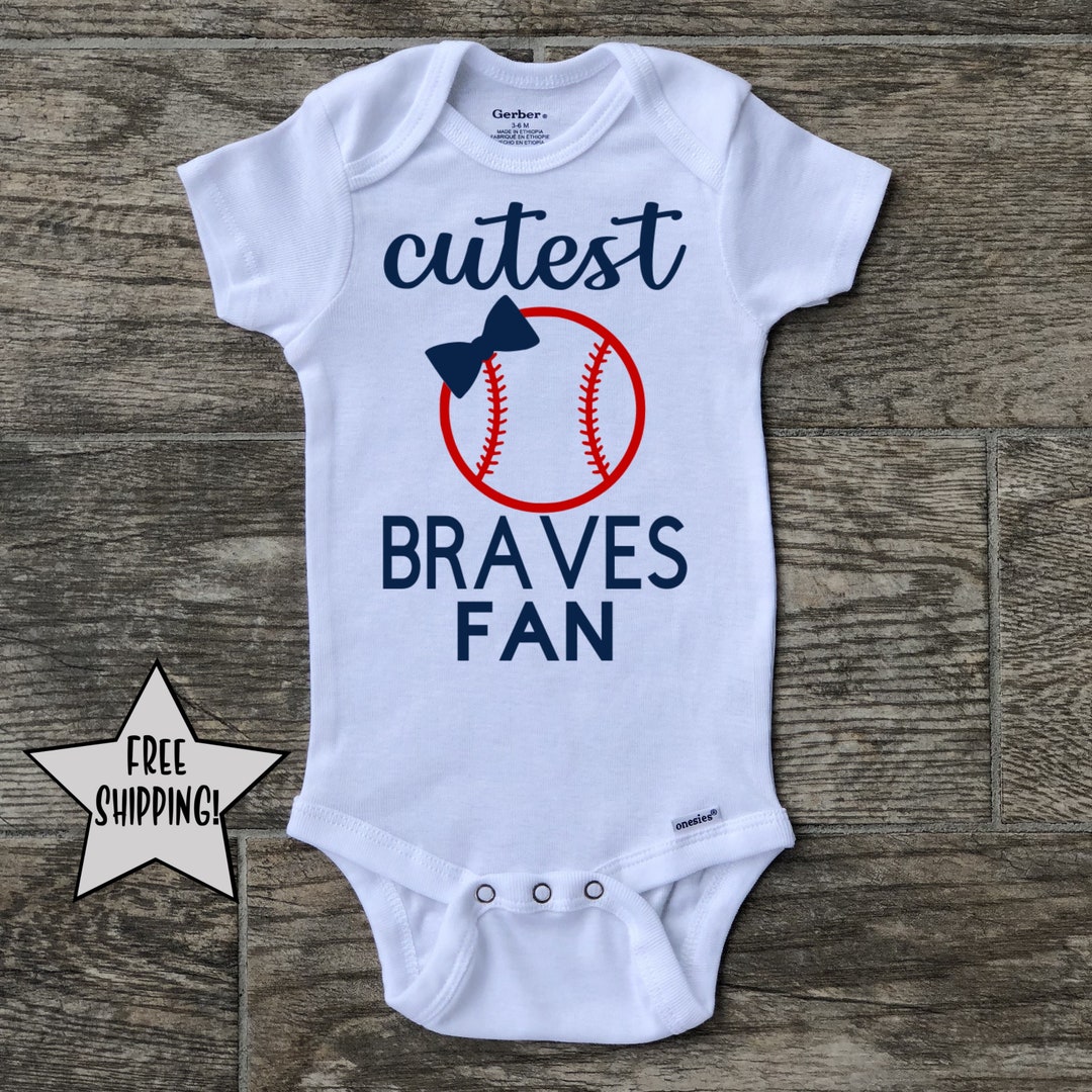 Atlanta Braves Onesie MLB Onesie Baseball Onesie Etsy