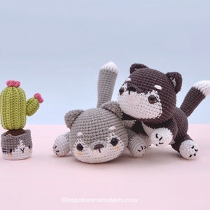 CROCHET PATTERN AMIGURUMI: Sesi the baby husky English/Français/Espanol , Crochet husky image 2