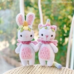 CROCHET PATTERN amigurumi crochet My little caticorn - bunicorn,crochet unicorn, crochet cat, tutorial crochet licorne, download now pattern