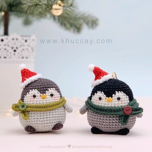 CROCHET PATTERN AMIGURUMI: Pew the baby penguin English/Français/Espanol image 1