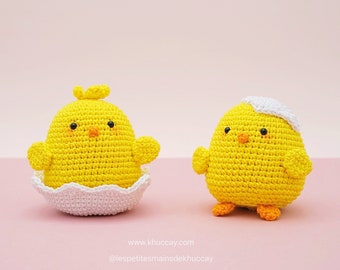 Tutorial in francese/ inglese/ spagnolo/ Tieng Viet: Chip Chip (amigurumi/ pulcino/ pasqua)