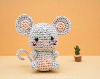 Crochet tutorials (French, English): Mini Rat, mini animals, little animals from Khuc Cay, amigurumi