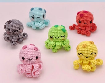 Crochet pattern: The color octopus (English/ Français/ Spanish)