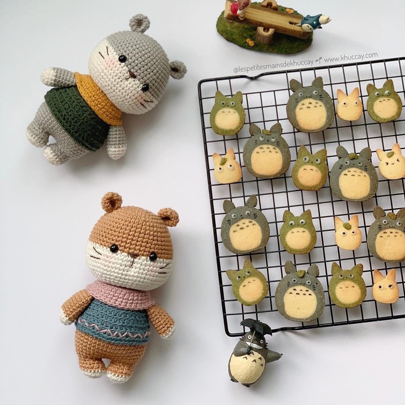 Chibi the Hamster - Crochet Tutorial (French/English/Vietnamese), PDF tutorial to download, amigurumi hamster, crochet hamster image 1