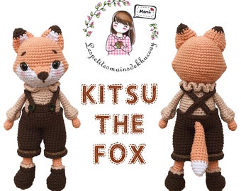 English/Spanish/French/Vietnamese crochet pattern amigurumi: KITSU THE FOX