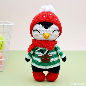 CROCHET PATTERN AMIGURUMI: Kuku Penguin English/Français/Espanol , Crochet Christmas image 2