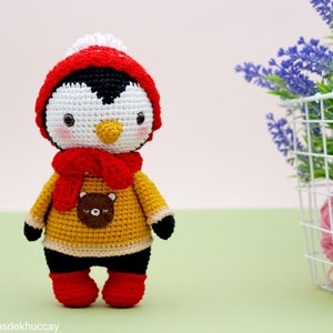 CROCHET PATTERN AMIGURUMI: Kuku Penguin English/Français/Espanol , Crochet Christmas image 3