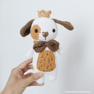 CROCHET PATTERN Royce the little dog, the little prince, crochet dog, prince dog, crochet amigurumi image 5