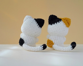 Pack of 6 Crochet Patterns Mini Cats (english, French Pack of 6 Crochet Patterns Mini Cats (english, French