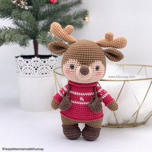 CROCHET PATTERN AMIGURUMI: Bertie the deer English/Espanol/Français , Crochet deer image 2