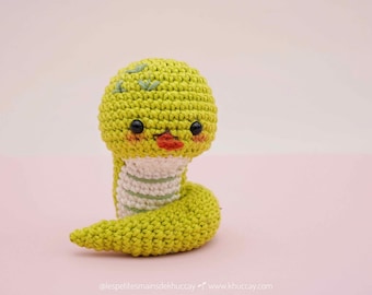 Crochet tutorials (French, English): Mini Snake, mini animals, little animals from Khuc Cay, amigurumi