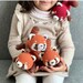 CROCHET PATTERN : Zeda the red panda (amigurumi red panda, crochet tutorial red panda) 