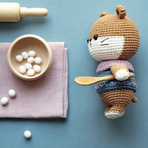 Chibi the Hamster - Crochet Tutorial (French/English/Vietnamese), PDF tutorial to download, amigurumi hamster, crochet hamster image 5