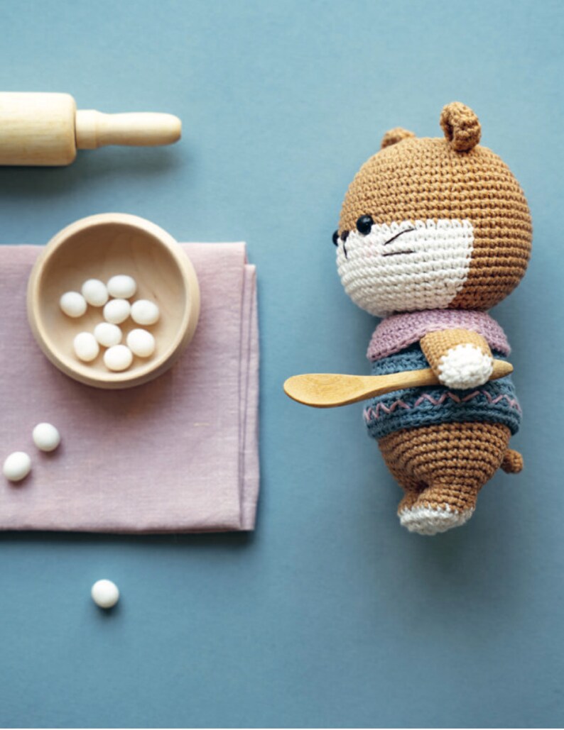Chibi the Hamster - Crochet Tutorial (French/English/Vietnamese), PDF tutorial to download, amigurumi hamster, crochet hamster image 5
