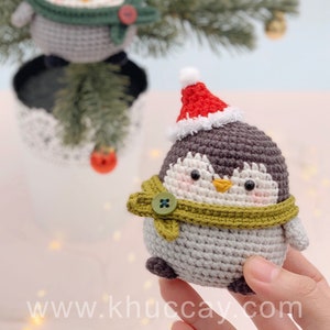 CROCHET PATTERN AMIGURUMI: Pew the baby penguin English/Français/Espanol image 6