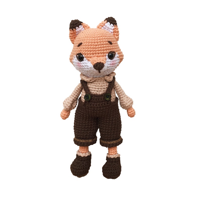 Français/Anglais/Espagnol/Vietnamien : Modèle au crochet KITSU LE RENARD / amigurumi image 2