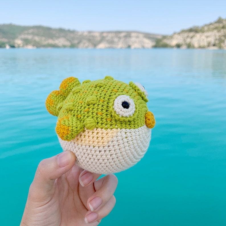 CROCHET PATTERN Fluffy the Puffer Fish amigurumi Fish Etsy Australia