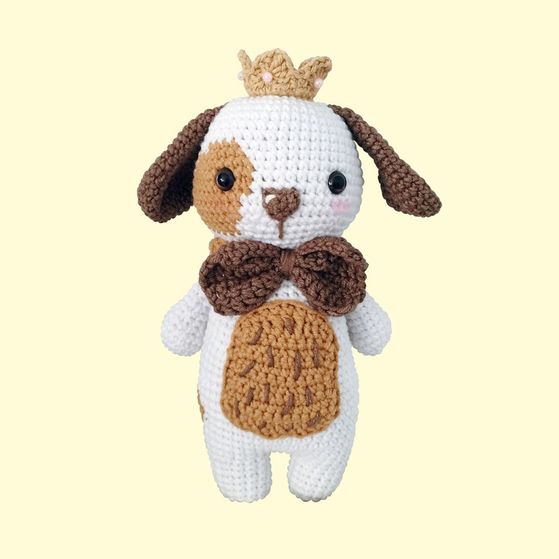 CROCHET PATTERN Royce the little dog, the little prince, crochet dog, prince dog, crochet amigurumi image 4