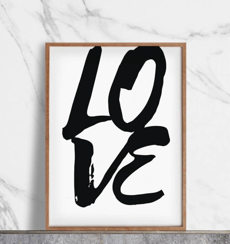 Romantic Love Typography Poster Print Wall Art 050