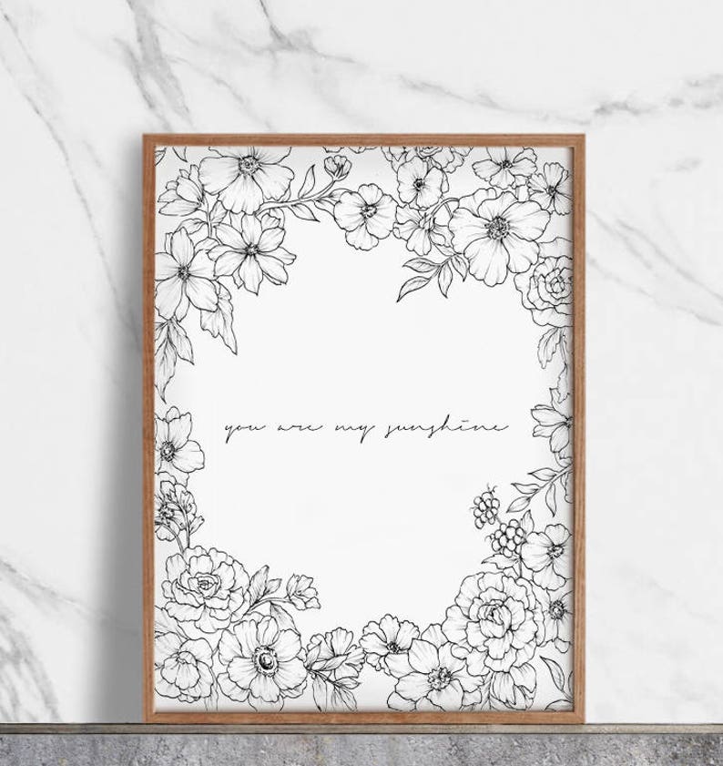 You Are My Sunshine Print Printable Motivational Quotes Etsy You Are My Sunshine Print Printable Motivational Quotes Etsy