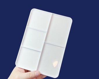 Resin-Coated Premium Watercolor Mixing Tray - 5"x7"