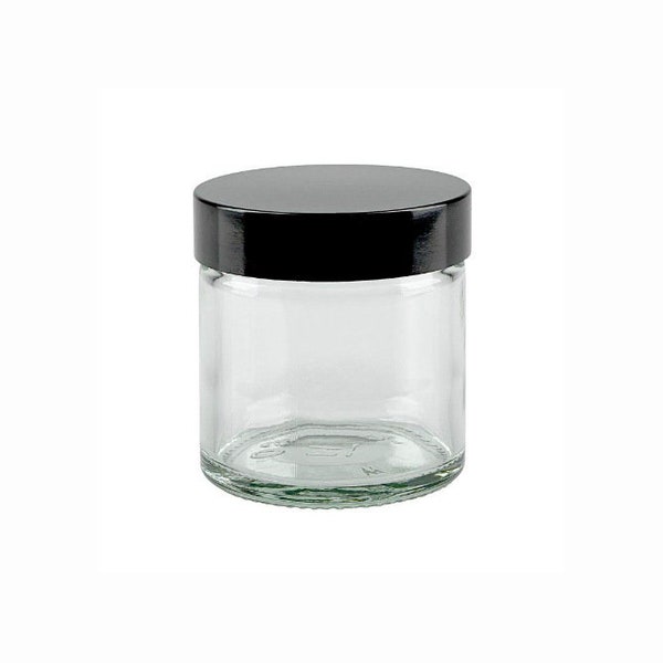 Transparante glazen pot 60 ml