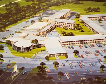 DES PLAINES IL Illinois O'Hare Inn Airport Hotel Motel Vintage Post Card