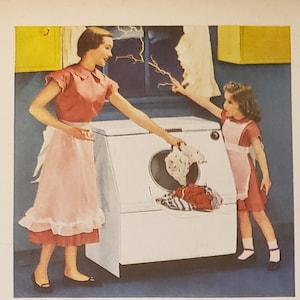 1951 WESTINGHOUSE Clothes Dryer Laundry Appliance Vintage Print Ad