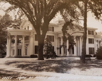 NEBRASKA CITY The Lodge Home of Arbor Day 1940s RPPC Real Photo Vintage Post Card