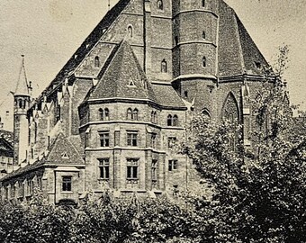 Carte postale vintage WIEN VIENNA AUTRICHE Minoritenkirche Church View