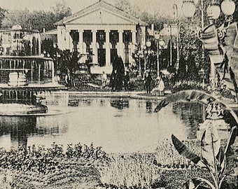 WIESBADEN GERMANY Curhaus Bowling Green Therme Garten Deutschland Ungeteilte Rückseite Pre 1907 Vintage Postkarte Postkarte