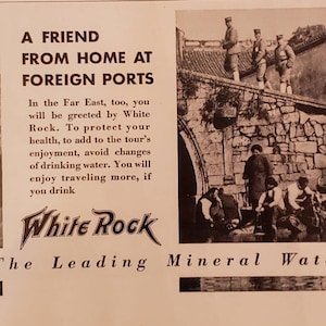1931 WHITE ROCK Mineral Water Drink Beverage Vintage Print Ad