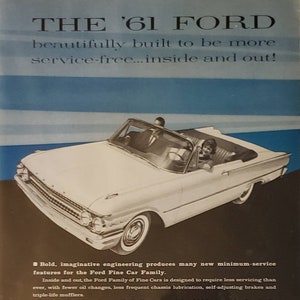 1961 パーフェクトサークル ピストンリング フォード車 自動車 ヴィンテージ プリント広告