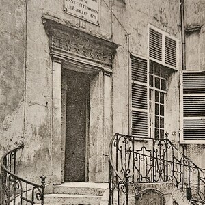 CHATEAU THIERRY FRANÇA Maison de Jean de La Fontaine Casa Entrada Dividida Voltar Francês Cartão Postal Vintage