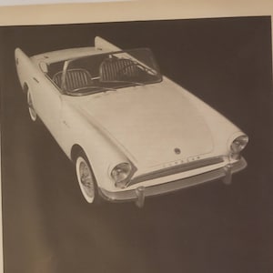 1960年 サンビーム アルパイン スポーツカー 英国自動車 ルーツモーターズ ヴィンテージ プリント広告