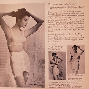 Vintage 1953 Sil O Ette Panty Girdle ad