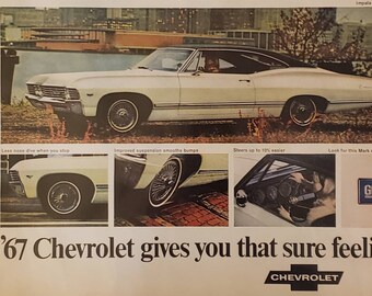1963 Chevrolet Impala SS Sports Coupe Vintage Print Ad Chevy 409
