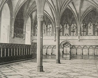 MARIENBURG Capitelsaal Innenansicht Deutschland Ungeteilte Rückseite Pre 1907 Vintage Postkarte Postkarte