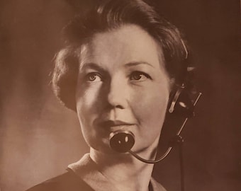 1964 BELL TELEPHONE SYSTEM Operador telefónico Mujer Telecomunicaciones Vintage Print Ad