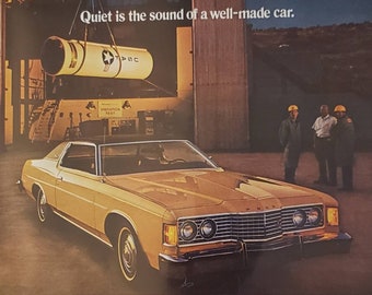 1973 FORD GALAXIE 500 Well Made Car Auto Missile Vibrators  Vintage Print Ad