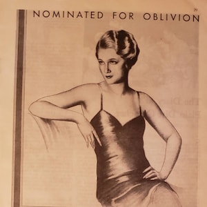 1932 LISTERINE Mouthwash Halitosis Bad Breath Woman Nominated for Oblivion Health Hygiene Vintage Print Ad