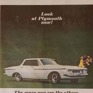 1962 PLYMOUTH Forward Flair Design Car Automobile Vintage Print Ad