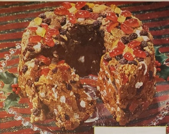 1954 CALIFORNIA RAISIN Advisory Board Raisins Fruit Food Fruitcake Recette vintage Imprimer Annonce