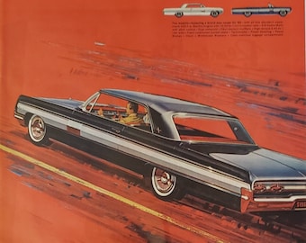1962 OLDSMOBILE Starfire Auto Auto&#39;s Vintage Print Advertentie