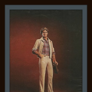 1978 LEE Mens Clothing Ad - Fashion - Men - Suit - Jacket - Jeans - 1970s - Retro Ad - Wall Decor