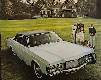 車の広告 1969 リンカーン コンチネンタル (フォード モーター