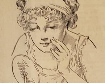 1912 CUTICURA Sapone Unguento Pelle Capelli Bellezza Vintage Stampa Annuncio