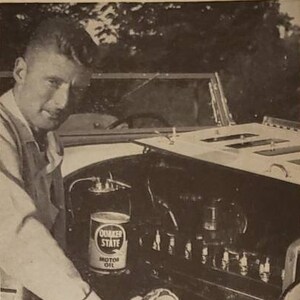 1960 QUAKER STATE Motor Oil Packard Roadster Car James Groendyk Automobile Vintage Print Ad