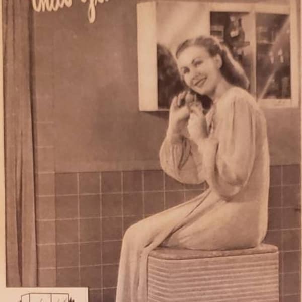 1947 WHITNEY HAMPERS Bathroom Storage Household Vintage Print Ad