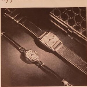 Montre Vintage Homme Elgin USA 1939 Grade 536 - 15 Bijoux, Bracelet Cuir, Fonctionnelle